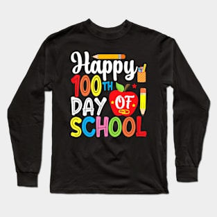 100 Days Of School Teacher And Student Long Sleeve T-Shirt